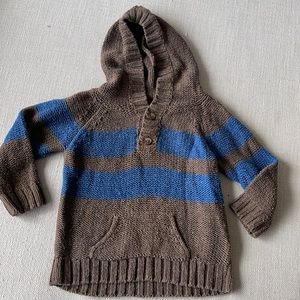 Peek Kids Boys Knot Striped Hoodie Sweater